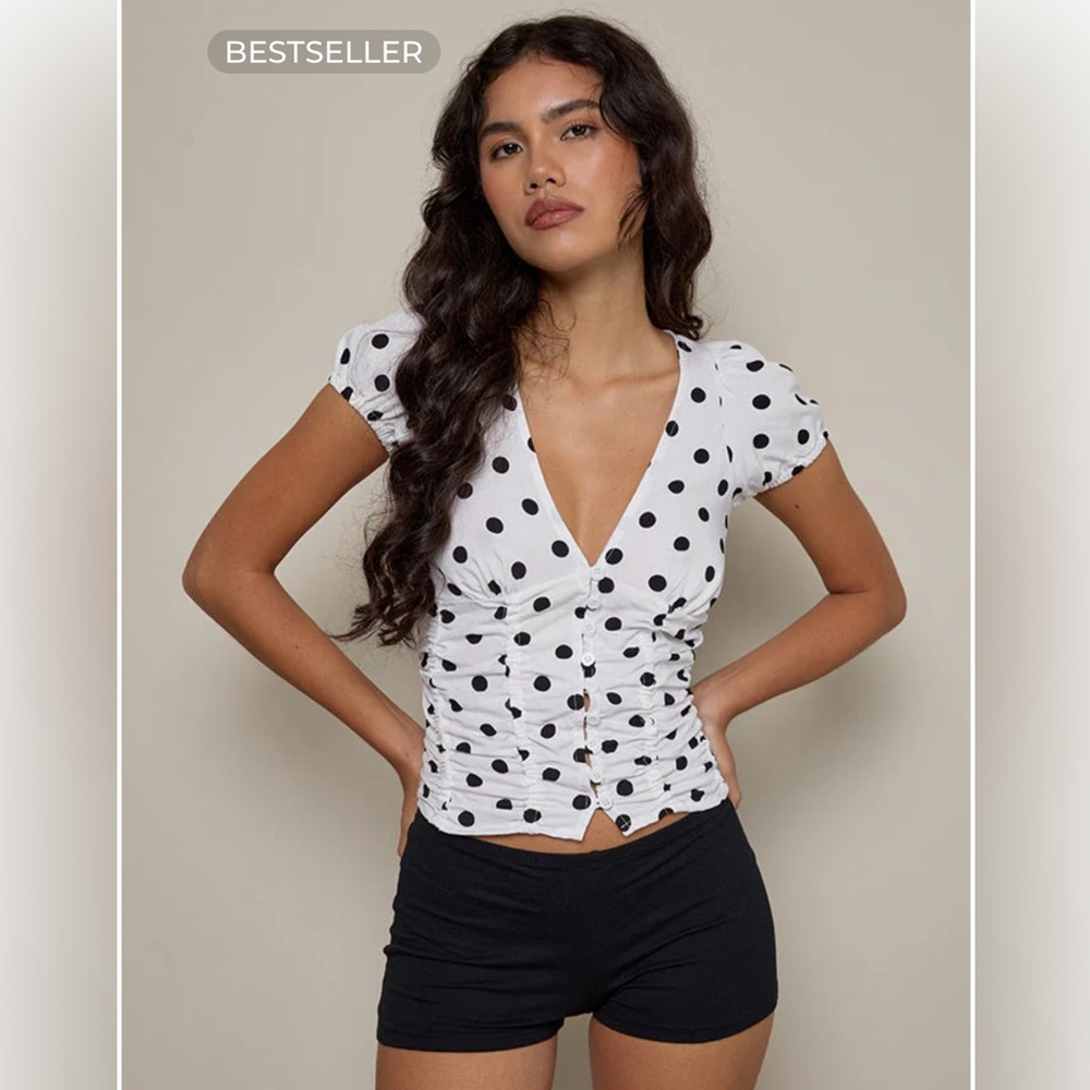 Motel Ilase Ruched Blouse